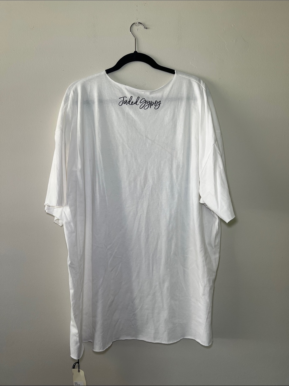Jaded Gypsy White Graphic Short Sleeve Tee “We Rise Up, Good Things to Come” - Picture 5 of 5